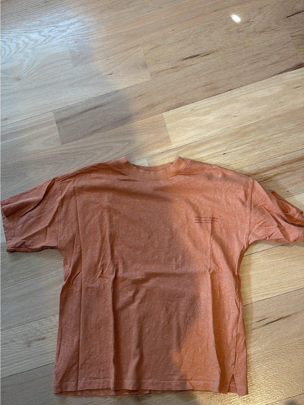 Zara Short Sleeve Tee in Rust Orange